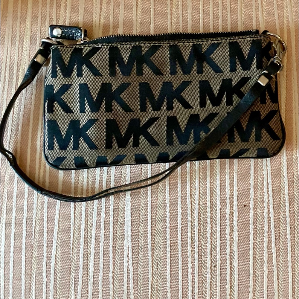 Michael Kors Canvas Wristlet